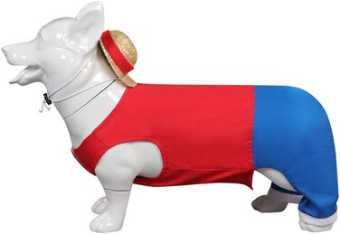 Костюм для собак, кумедний, косплей, костюми на Хелловін, червоний, поліестер, розмір Small