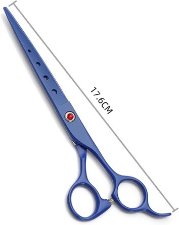 Набір ножиць для собак 3 в 1: прямі, зубчасті та вигнуті ножиці для собак, котів та інших тварин