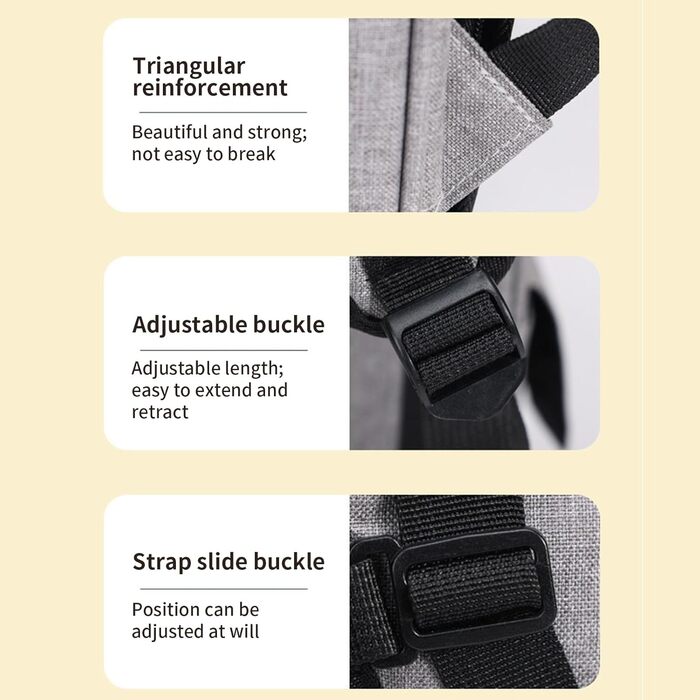 Розширюваний рюкзак для котів | Транспортна сумка для котів – переноска для домашніх тварин, розтягувана, дихаюча, складна, для подорожей, піших прогулянок, транспортування сірого кольору (з чорною основою)