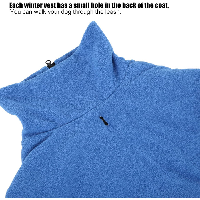 Зимовий теплий куртка для собак, вітронепроникний, плюш, зі стійким коміром, на блискавці, захист шиї та живота, з застібками-гачками, отвір для тракції, універсальна куртка для маленьких, середніх собак