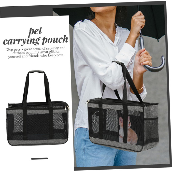 Транспортна сумка для тварин Cosmevivi: переноска для котів та собак, дихаюча, з оксфордської тканини