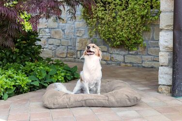 Подушка для собак та котів Gepolstert, 77x60 см, поліестер, кремовий колір