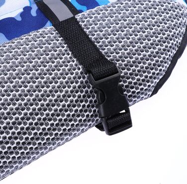 Рятувальний жилет для собак POPETPOP, регульований, дихаючий, з ручками та швидкою застібкою, XL, блакитний