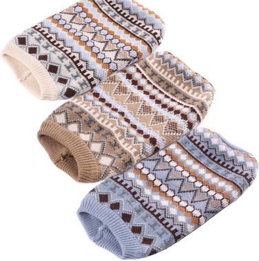 Теплий пуловер для собак на Новий рік, пухкий пуловер для маленьких та середніх собак, для Чихуахуа, Французького бульдога (Бежевий, M)