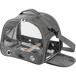 Сумка Vogel для транспортування папуг з прозорим вікном, рюкзак для маленьких домашніх тварин, складаний