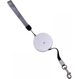 Рулетка для собак MiOYOOW, 3 м, автоматична, з відбиваючим тросом, для маленьких собак і котів, біла