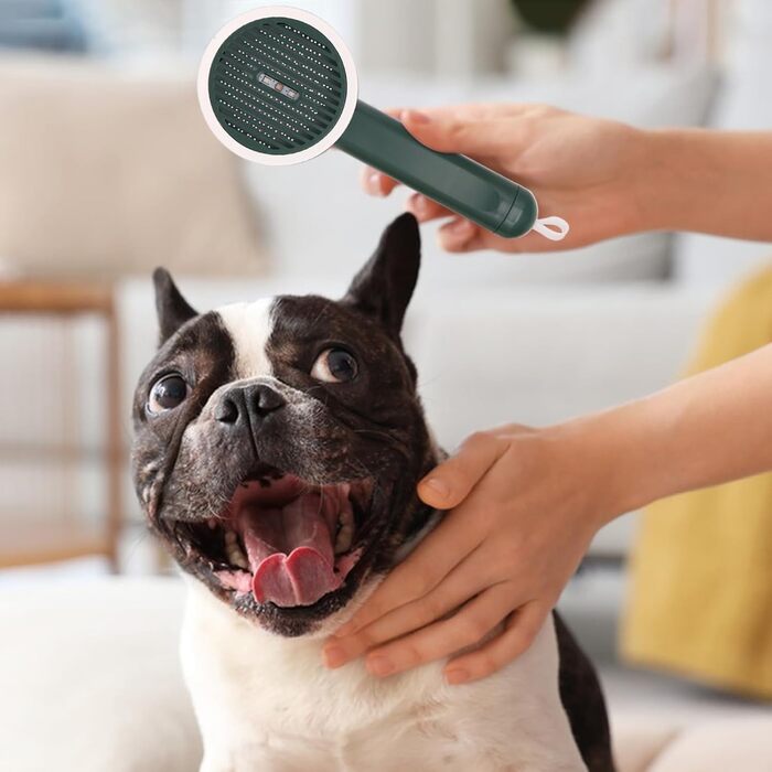 Гладка щітка для вичісування шерсті цуценят та котів з функцією розплутування, для довгошерстих тварин, підходить для вичісування овочевої каші