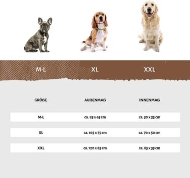 Ліжко для собак Knuffelwuff Lotte XXL 120x85 см, велюр, знімний чохол, сіре, для великих, середніх і малих собак, пране