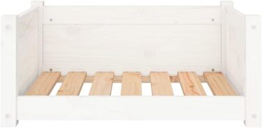 Ліжко для собак та котів з масиву сосни, корзина для собак та котів. Велике ліжко для собак, середнє ліжко для собак. Ліжко-софа для собак, корзина для котів. Розміри: 65,5x50,5x28 см, білий колір. Інструкція з монтажу