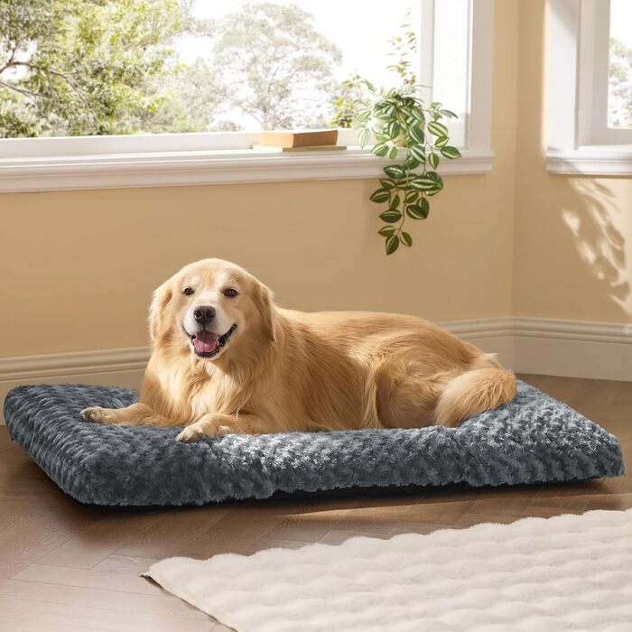 Крісло-лежанка для собак середніх порід BEDSURE - 71x50x7 см, миюче, з антиковзною основою, сіре