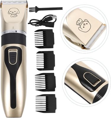 Електричний триммер для собак Yardwe - тиха та безпечна машинка для грумінгу тварин з титановим лезом