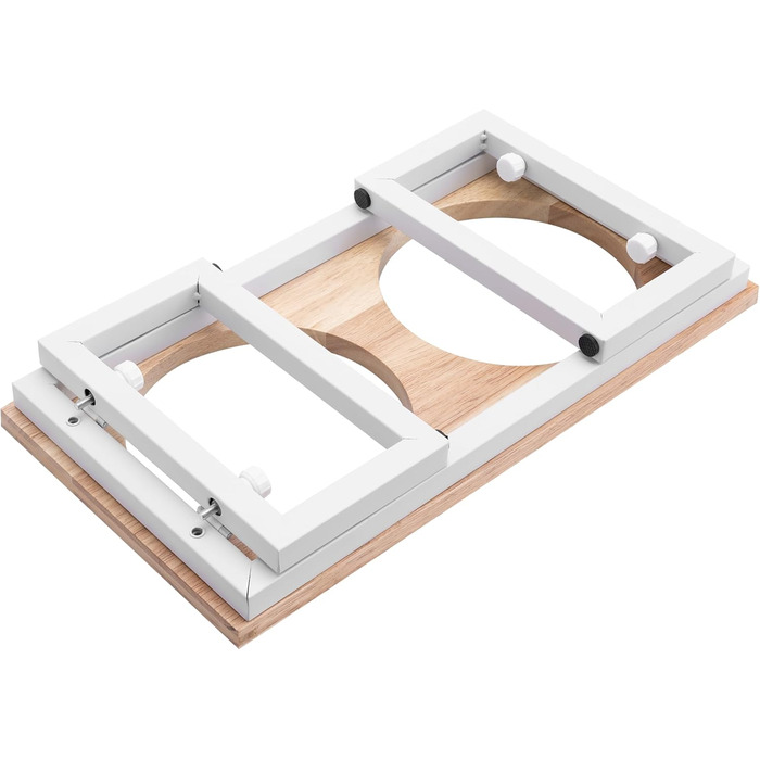 Набір мисок для собак Navaris: піднята годівниця, 800 мл, нержавіюча сталь, для води та корму, миється в посудомийній машині, складана