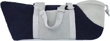 Транспортна сумка для собак та котів - велика, зручна, дихаюча, з ременем безпеки (Блакитна)