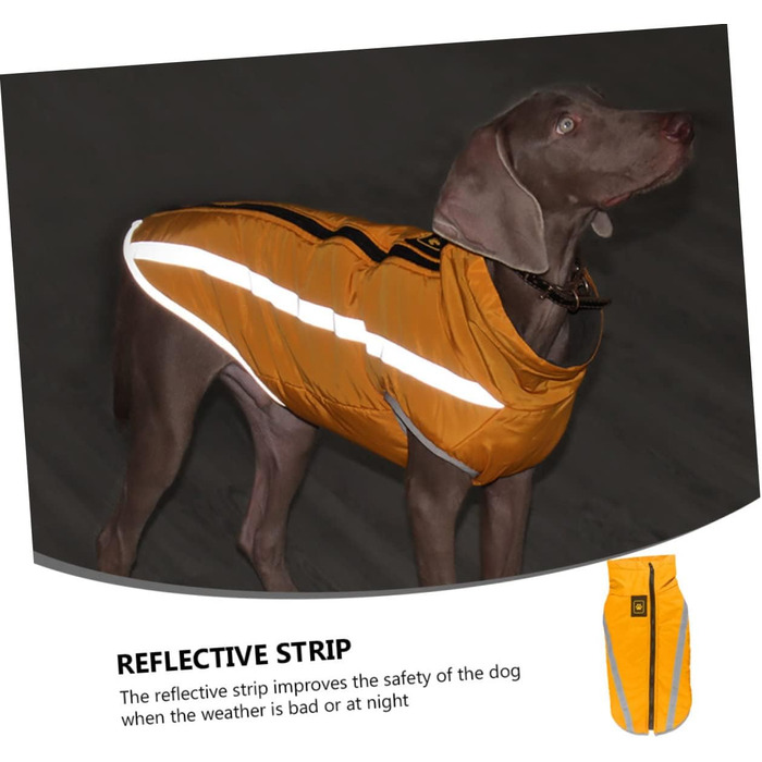 Водонепроникний дощовик для собак, жовтий, 55x68 см - дощовик для маленьких собак та цуценят