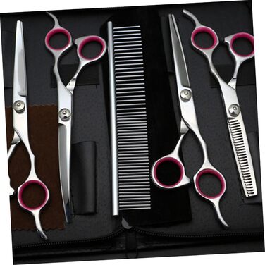 Набір для догляду за тваринами: ножиці для котів та собак (вигнуті, прямі, філірувальні)