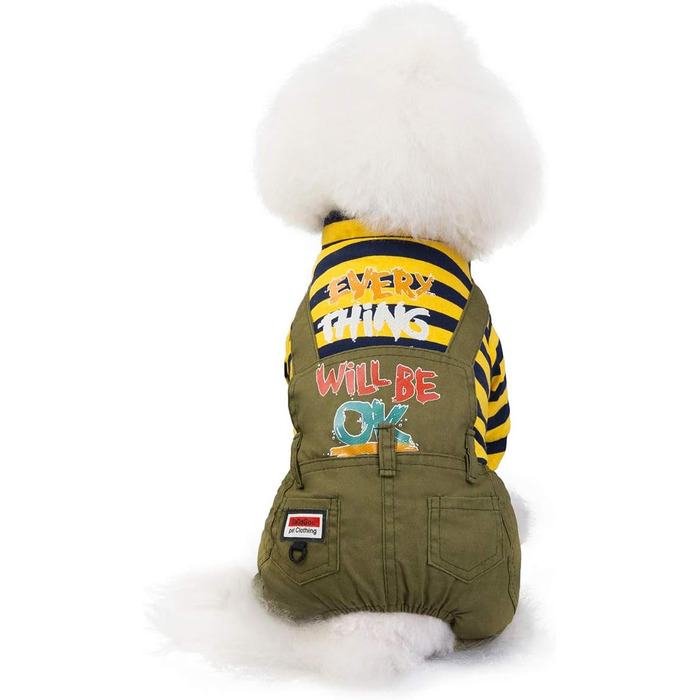 Теплий пуловер для собак та котів з капюшоном, джинсовий, з флісу, жовтий (M)