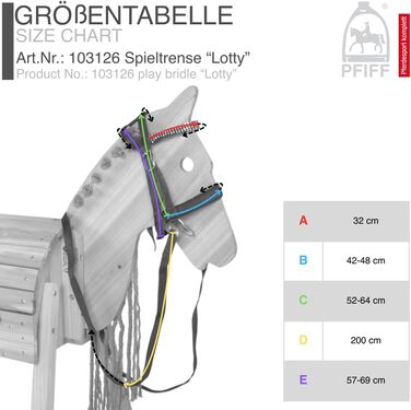 Зауваження для іграшкових коней PFIFF 'Lotty' (103126), універсальний розмір, фіолетовий