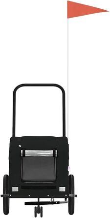 Причіп для велосипеда для собак, чорний, Oxford-Gewebe та залізо, LH57939