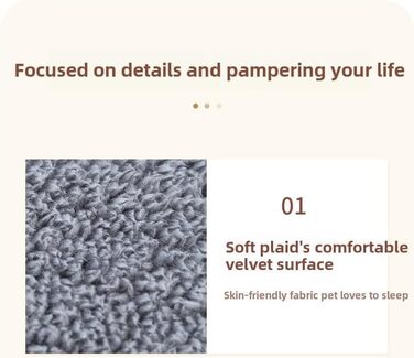 Килимок для собак Creasion з бавовняного велюру, універсальний, знімний, миючий, нековзний, стійкий до укусів, для всіх сезонів, сірий, 35x25 см, до 25 кг