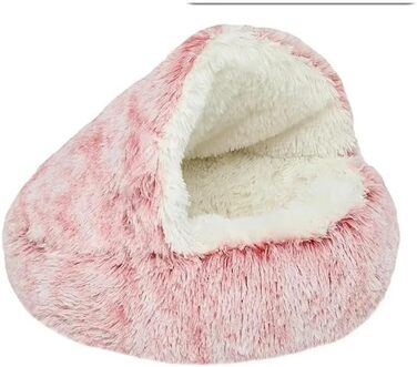 М'яке ліжко для собак та котів Zentaurus, рожеве, середнього розміру (L: 60 см, до 10 кг; M: 50 см, до 4 кг)