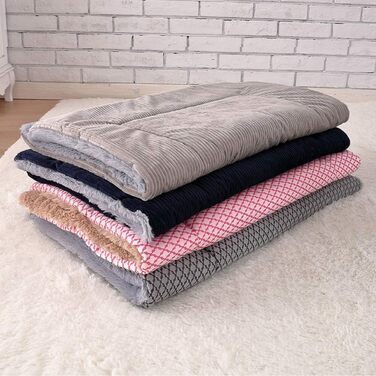 Пухнаста лежанка-мат для собак і котів PETCUTE, м'яка, сіра, 95x75x5 см, прана, для дому