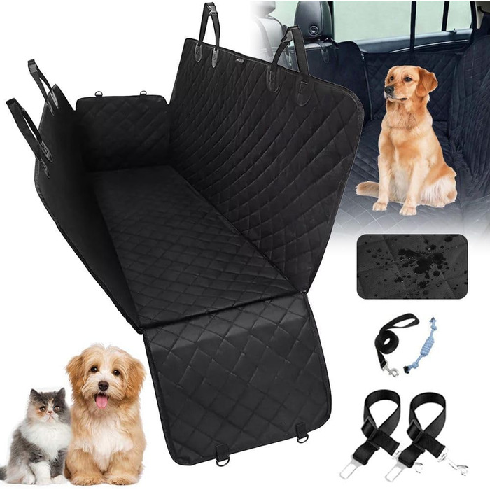 Водонепроникний авточохол для собак: захист від подряпин, бруду та шерсті. Універсальний, чорний