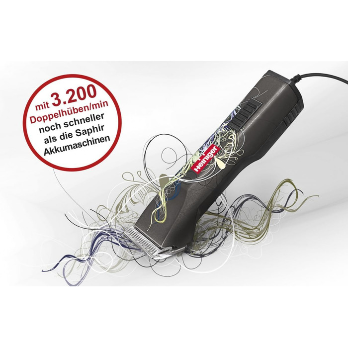 Професійна кутова машинка для стрижки Heiniger Saphir Cord, електрична