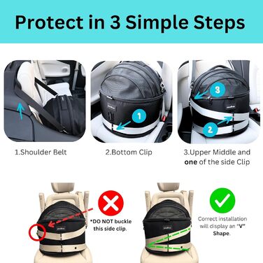 Трансформер-переноска для собак: переноска-автокрісло, переноска для котів, переноска для маленьких собак (сертифікована CPS 5 зірками)