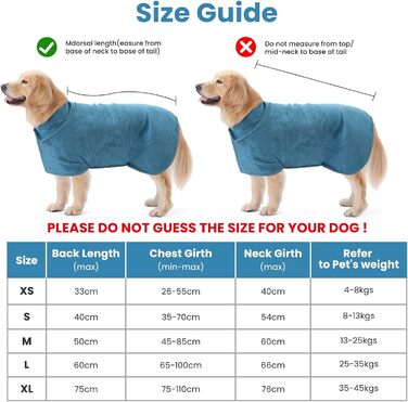 Рушник для собак PETTOM з мікрофібри, швидковисихаючий, бавовняний, супер вбираючий (L, блакитний)