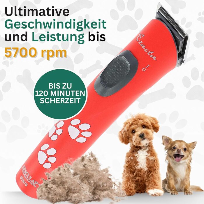 Машинка для стрижки собак Agrarzone Edition Aesculap Exacta біла - з запасним лезом - триммер для лап тихий & без вібрації - легка та зручна для собак та котів