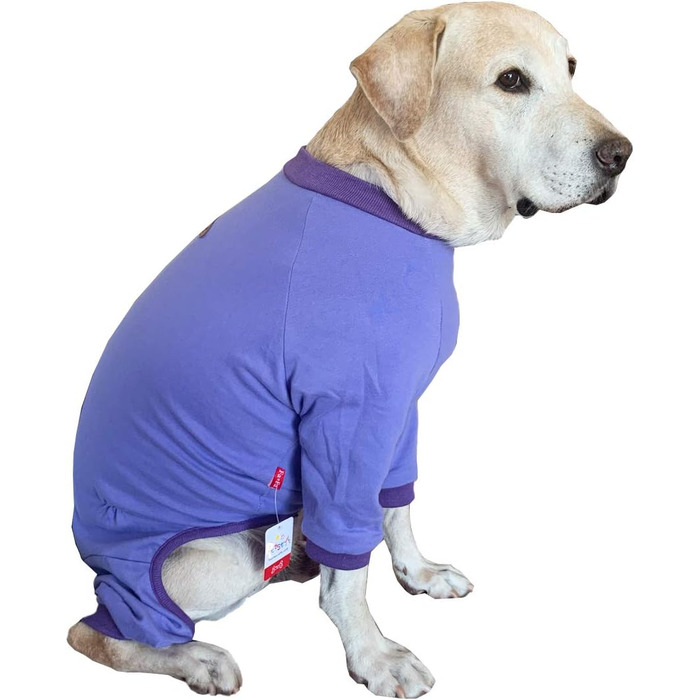 Піжама для собак великих порід: захист суглобів, анти-шерсть, фіолетовий колір