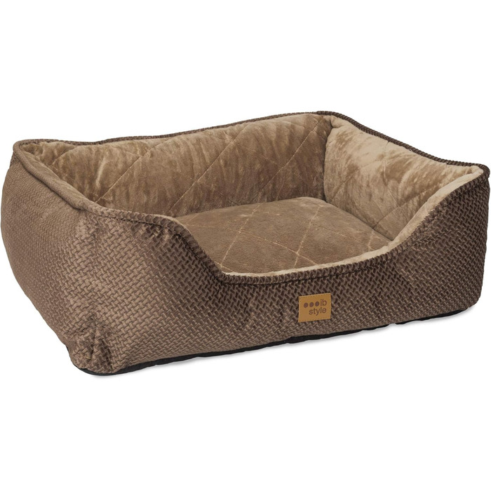 Крісло-ліжко для собак IB Style Milo, коричневе, 61 x 49 x 23 см, знімний чохол