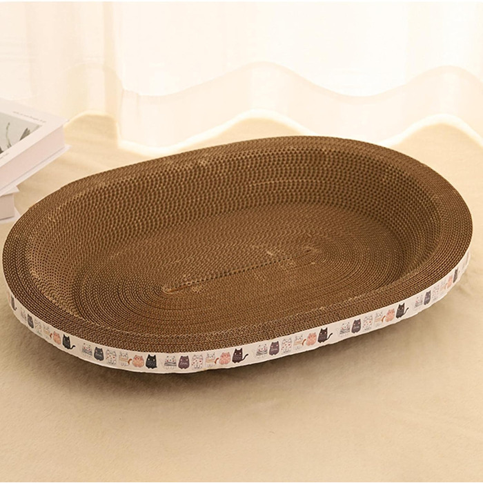 Килимок-клітка для котів Baoblaze, картонний, 45x34x9 см, ігровий комплекс для дрібних, середніх та великих котів