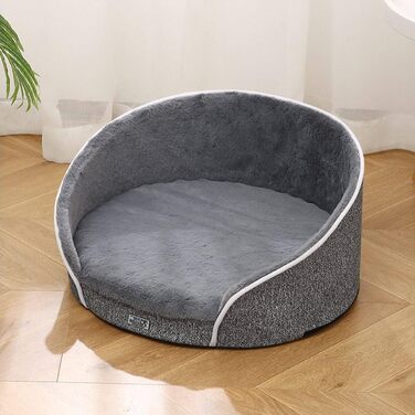 Ортопедичний лежак для котів та собак Dear Darling з memory foam, антрацит, великий