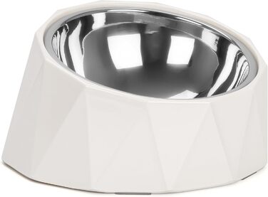 Підвищена годівниця для собак Belle Vous з мискою - 470 мл, нержавіюча сталь, протиковзна, без витоків, для собак та котів