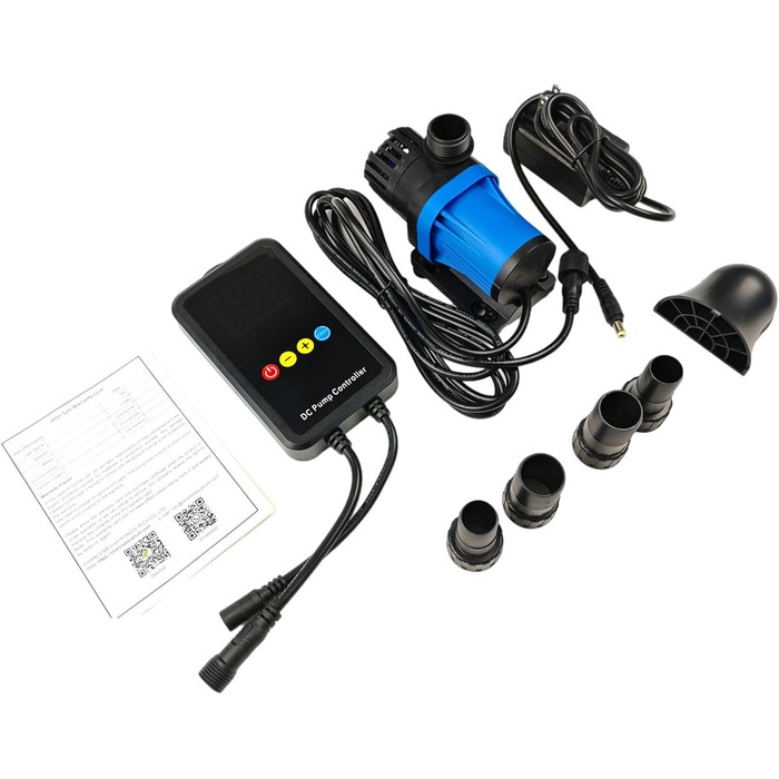 Електричний водяний насос CONQUERALL CHS-3500 24V 20W з регульованою подачею, 920GPH, для гідропоніки, акваріумів, водоспадів, ставків з коропами, фонтанів