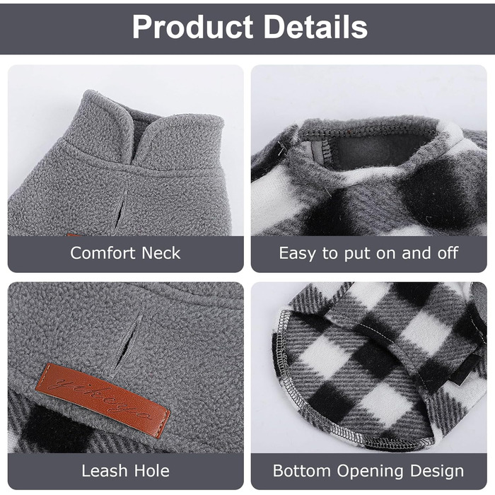 Світшот для собак маленьких порід, чорно-білий, розмір M, для дівчаток та хлопчиків, підходить для Чихуахуа, Йоркширського тер'єра та інших