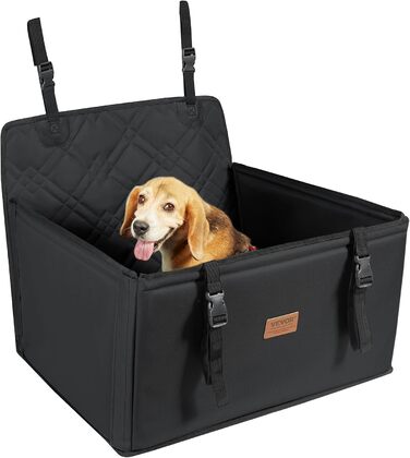 Автокрісло для собак VEVOR - водонепроникне, з підставкою, для собак до 22 кг (S, чорний)