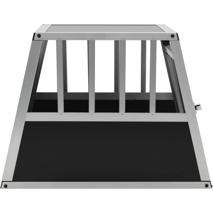 Транспортна переноска для собак Gecheer, складана переноска для великих собак XXL, алюміній та MDF, для безпечного транспортування в автомобілі (54 x 69 x 50 см)