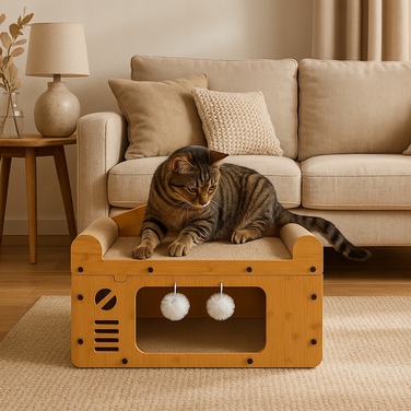 Низька дряпалка-ліжка, килимки для дряпання GLOBANI (до 60 см)