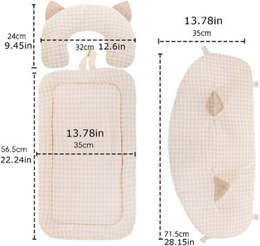 М'який килимок у візок для собак та котів, з можливістю прання | Зручний та портативний для подорожей, сучасний дизайн