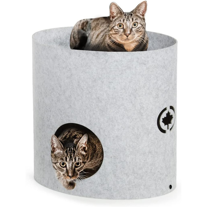 Клітка-кіготник для котів Owen-Tower XL, сірий, 50 см - багатоярусне ліжко з когтеточками