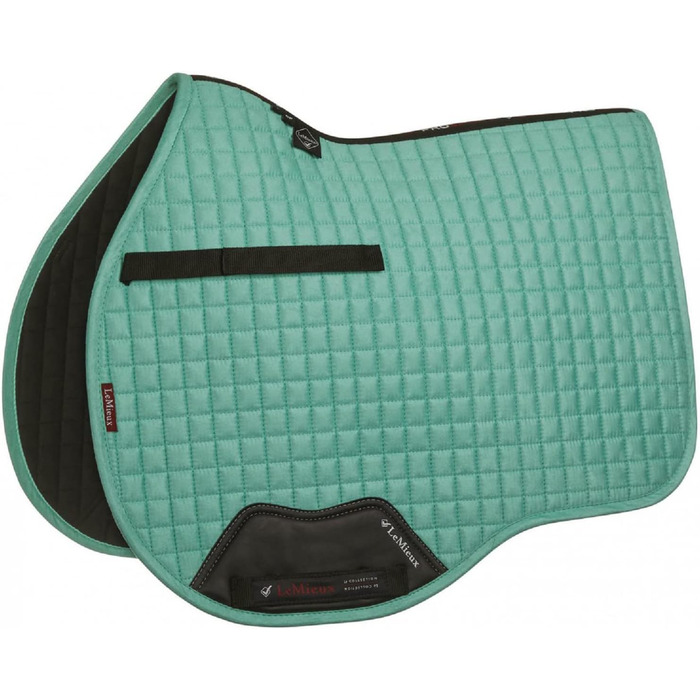 Підкладка для сідла LeMieux Prosport, велюрова шкіра, квадратна (L, велюр Salbei, квадратна)