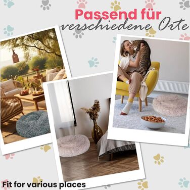 DEFACTO Лежанка для собак, м'який лежак для тварин, лежанка-кошик з високими бортиками, неслизьке дно, розмір 3XL (120x120 см), антрацит