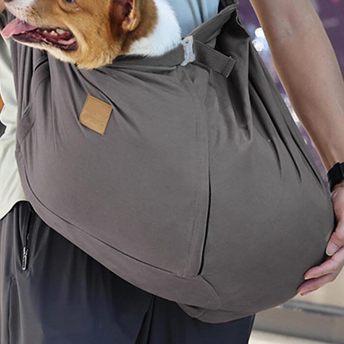 Рюкзак-переноска для собак, котів: м'яка підкладка, легка тканина, зручний дизайн | Аксесуар для подорожей, вихідів на природу, прогулянок | Сірий