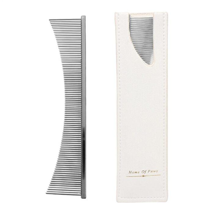Гребінець для котів Flohkamm: догляд за шерстю, видалення ковтунів, для довгошерстих порід, щоденний догляд, після купання, сріблястого кольору