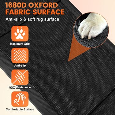 Рампа для собак Hunderampe - до 110 кг, складана, з антиковзким покриттям, для авто, вантажівок та SUV, переносна для собак середніх, великих та літніх