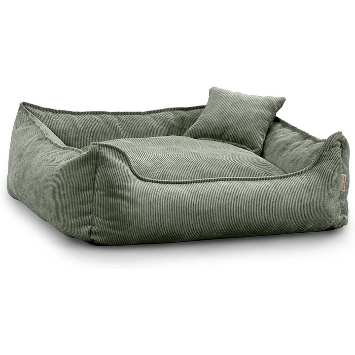 Gutekissen® Lucky: М'яке собаче ліжко - зручне та миється - для собак великих та малих порід (зелене, M - 80x65)
