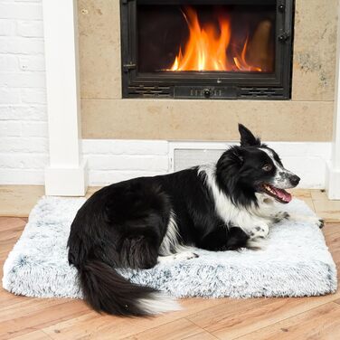 Крісло-ліжко для собак Amazinggirl 120x80 см - м'яке, зручне, для малих, середніх та великих собак, сірого кольору, з можливістю прання