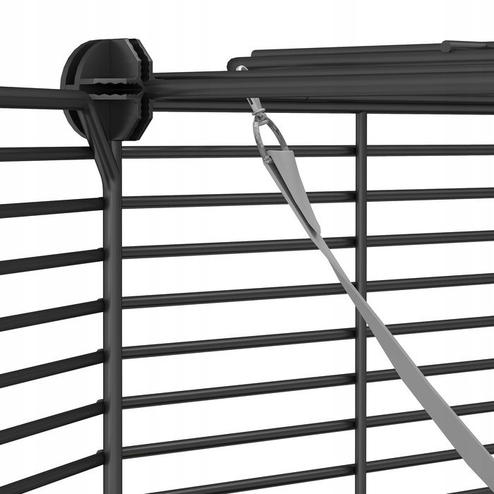 Будиночок для котів Balconera, чорний, квадратний, 104 см x 72 см x 140 см